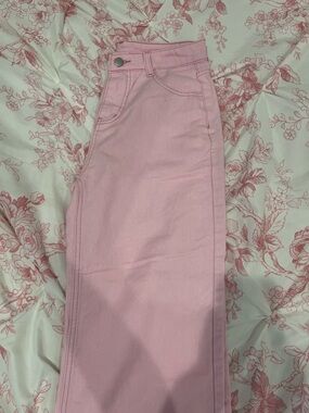 SHEIN High-Rise Light Pink Women's Jeans